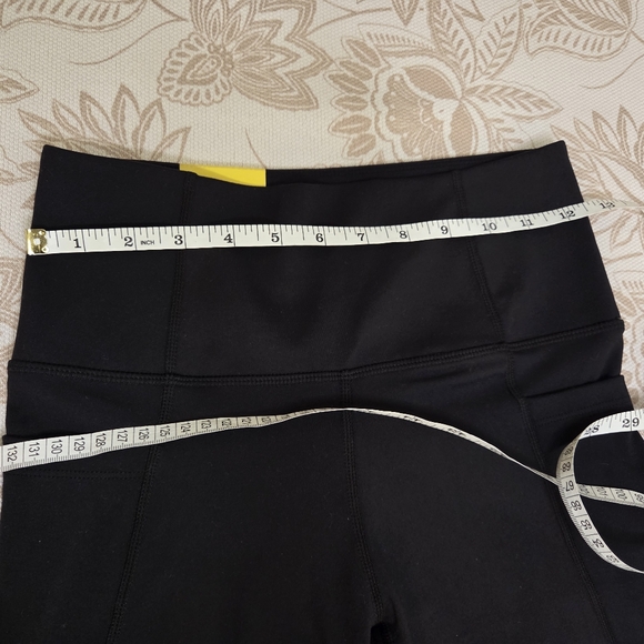 Danskin Womens High Rise Brushed Leggings Black Salt Sz S NEW Reflector Athletic - Picture 5 of 9